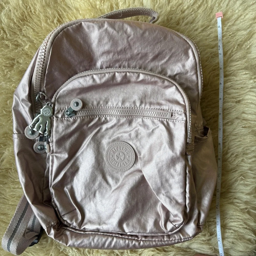 Kipling Metallic Rose Seoul Backpack